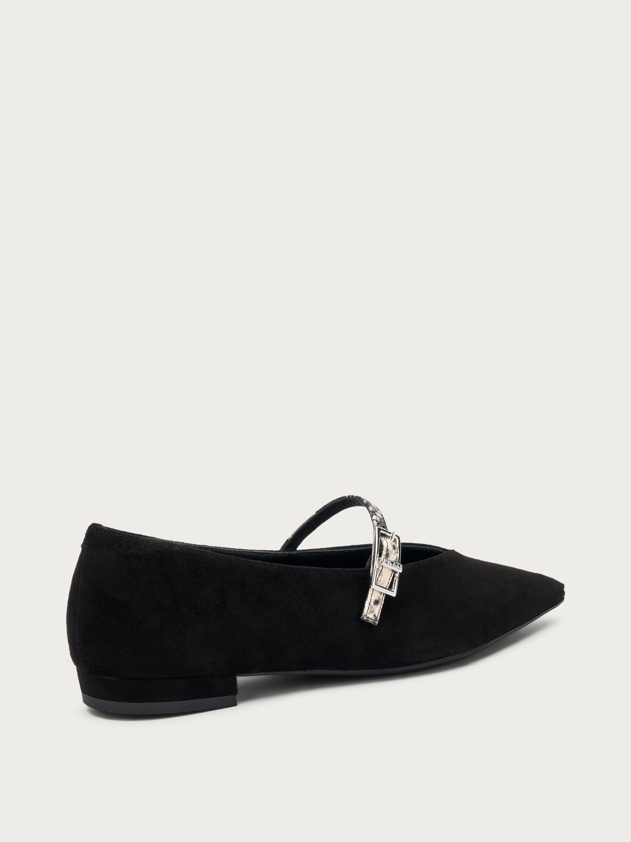 Suede pointed-toe ballet flats FRAU