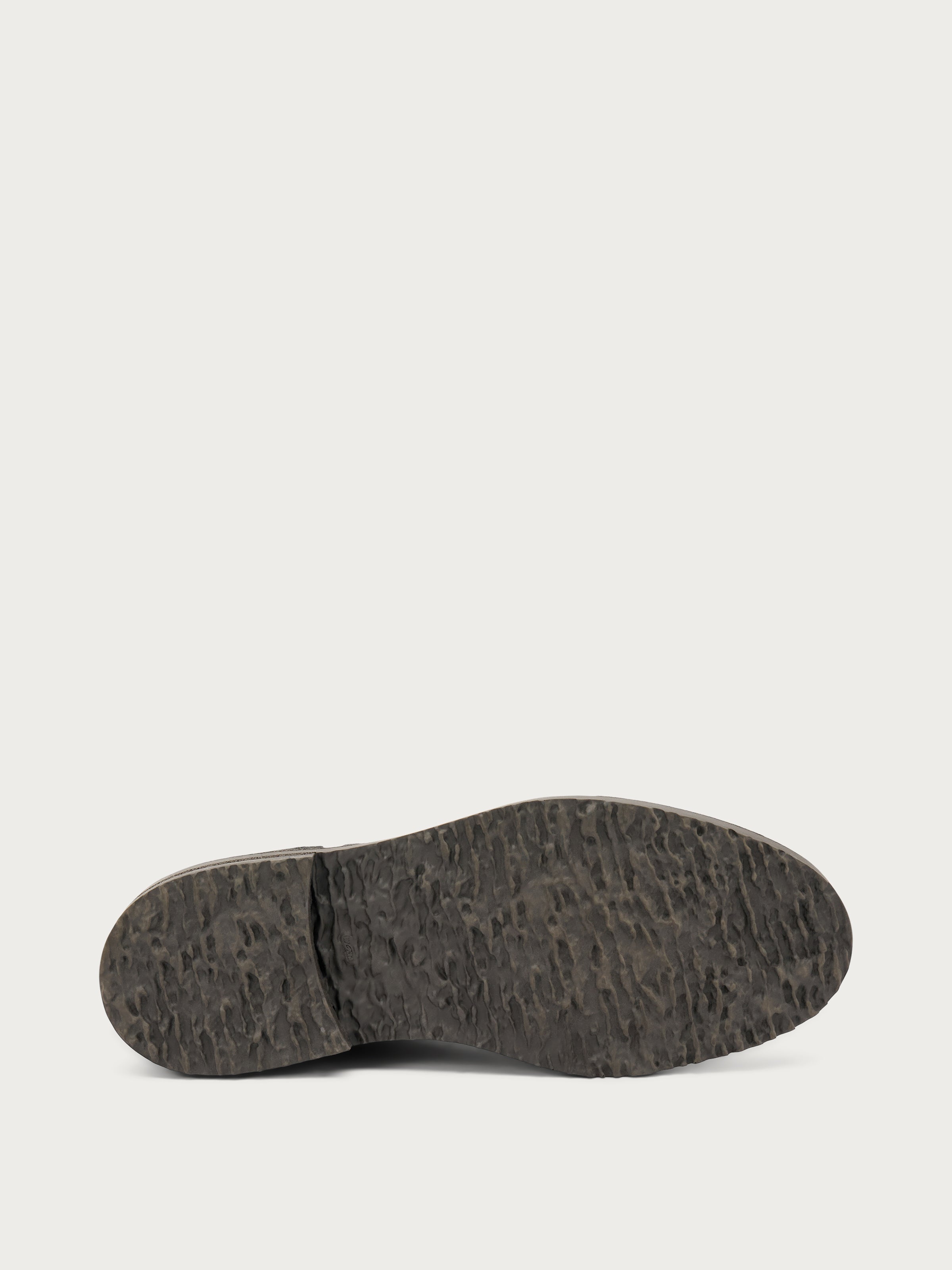 Distressed-effect leather lace-ups with brogue details | FRAU