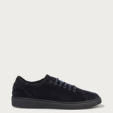 Men's blue suede sneakers