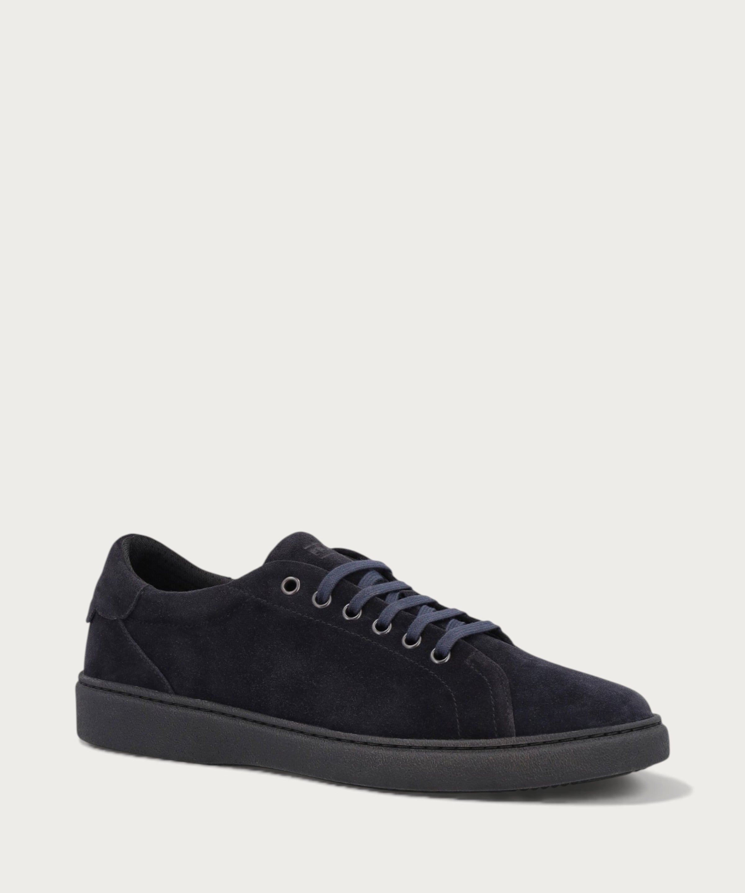 Men's blue suede sneakers