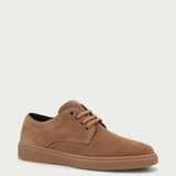 Derby casual uomo in pelle scamosciata marrone