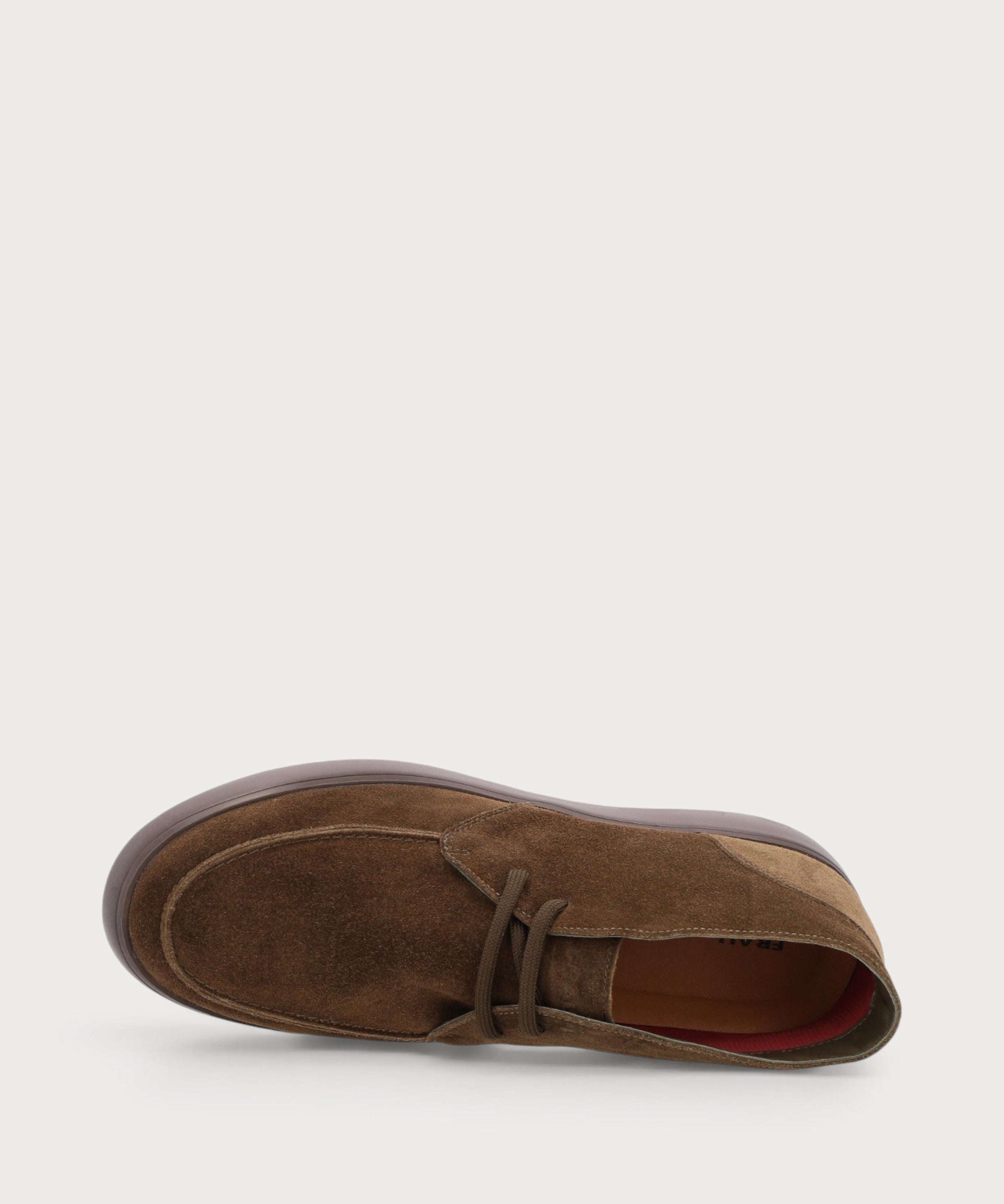 Herren-Ankle-Boots aus Veloursleder in Grun mit hoher Sohle