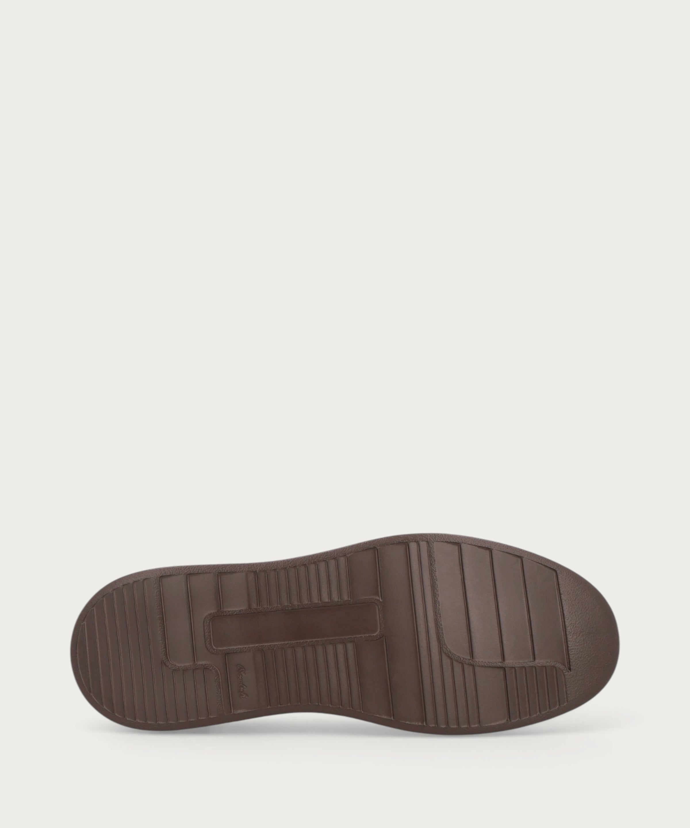 Herren-Ankle-Boots aus Veloursleder in Dunkelbraun mit hoher Sohle