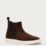 Men's brown suede Beatle boots with chunky sole