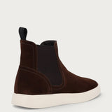Men's brown suede Beatle boots with chunky sole