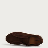 Men's basic brown suede slip-ons with chunky sole