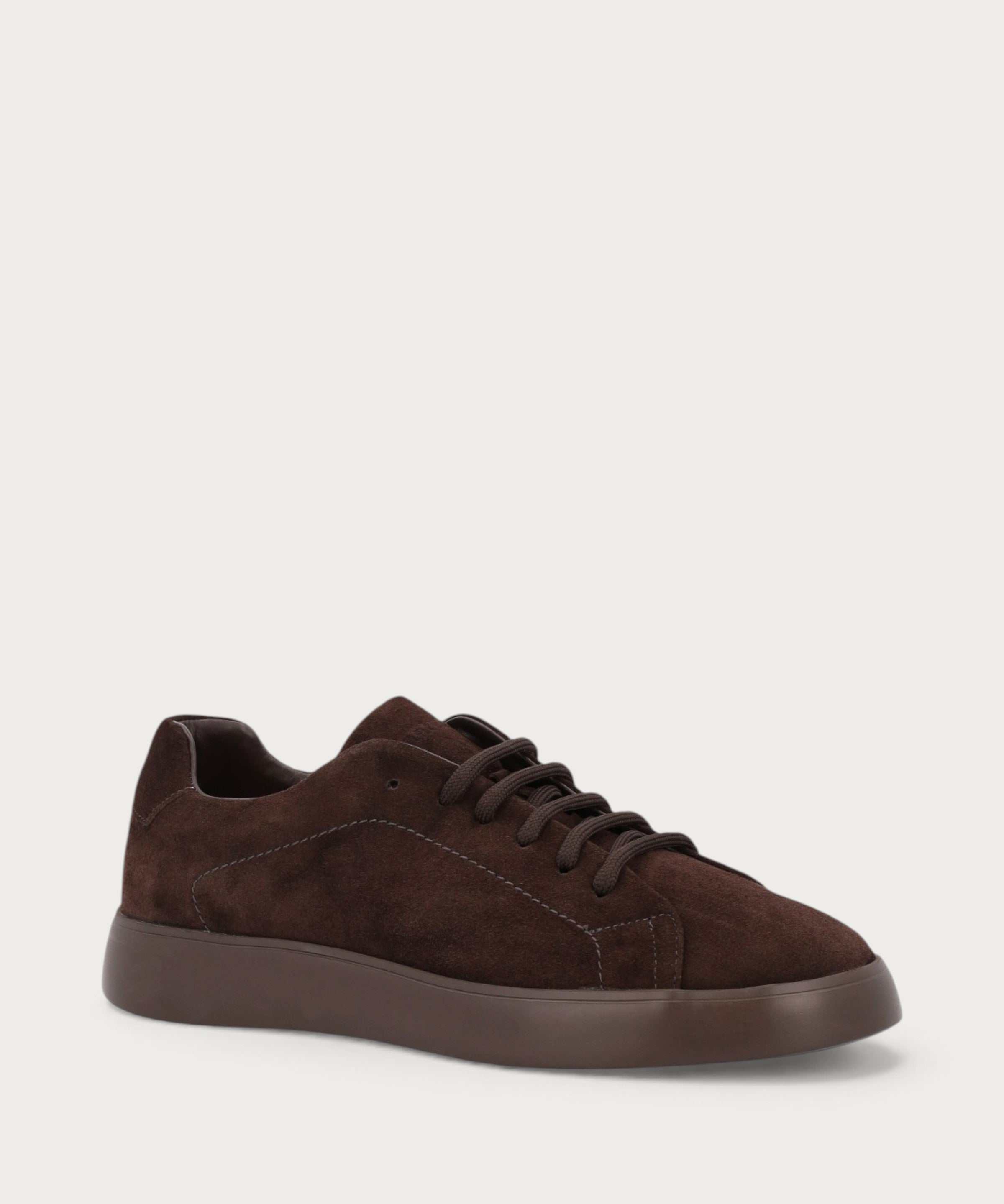 Sneakers uomo Minimal in Pelle Scamosciata testa di moro