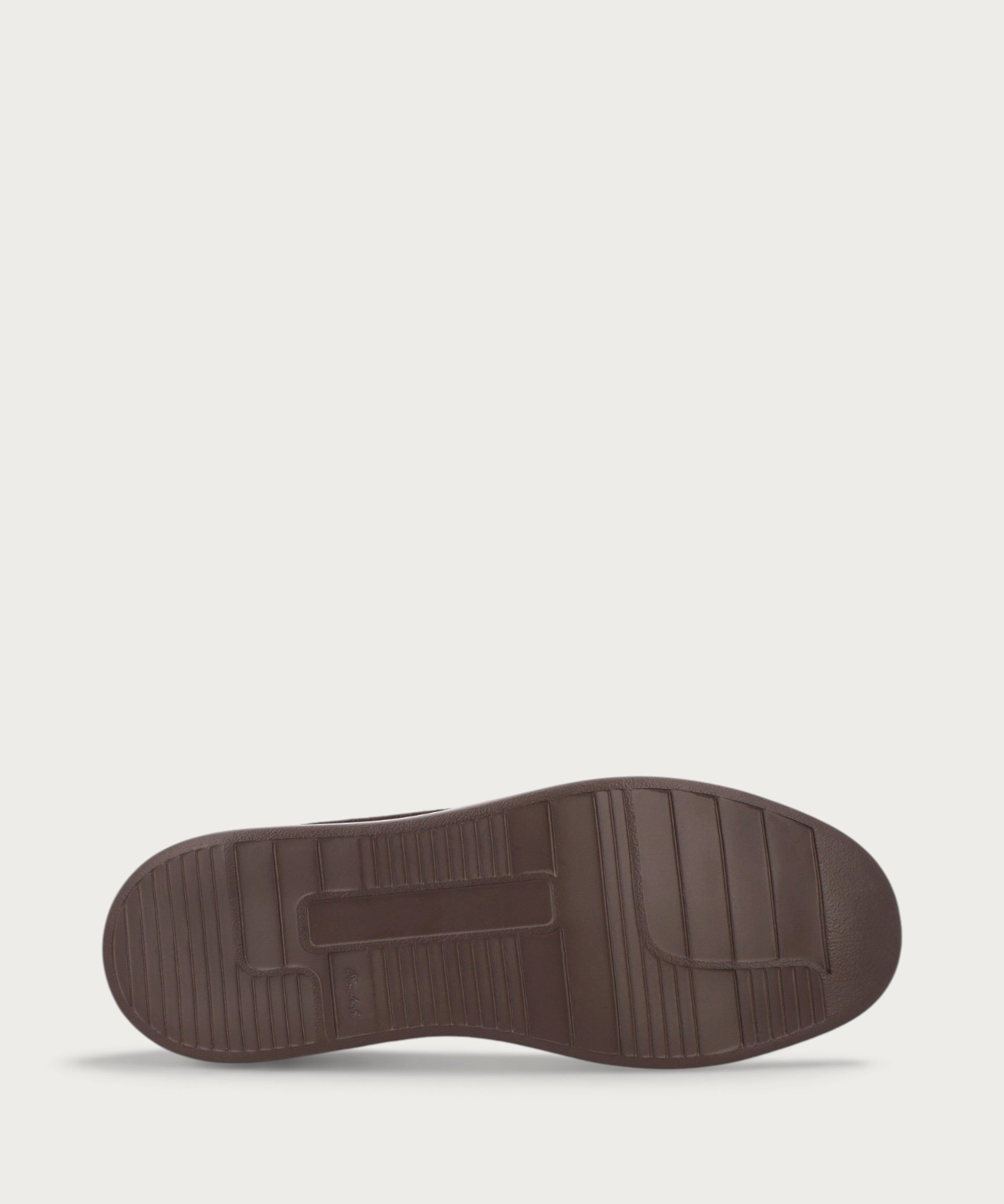 Men's sporty high-top lace-up ankle boots in dark brown suede