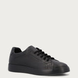 Men's Minimal black leather sneakers