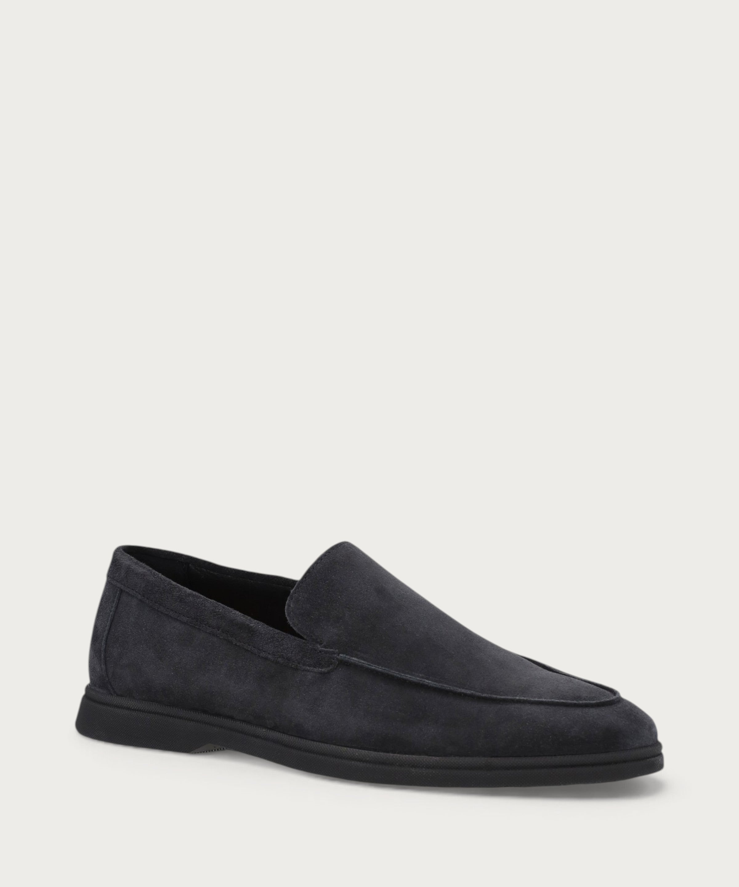 Mocassini Casual Uomo in Pelle Scamosciata nera