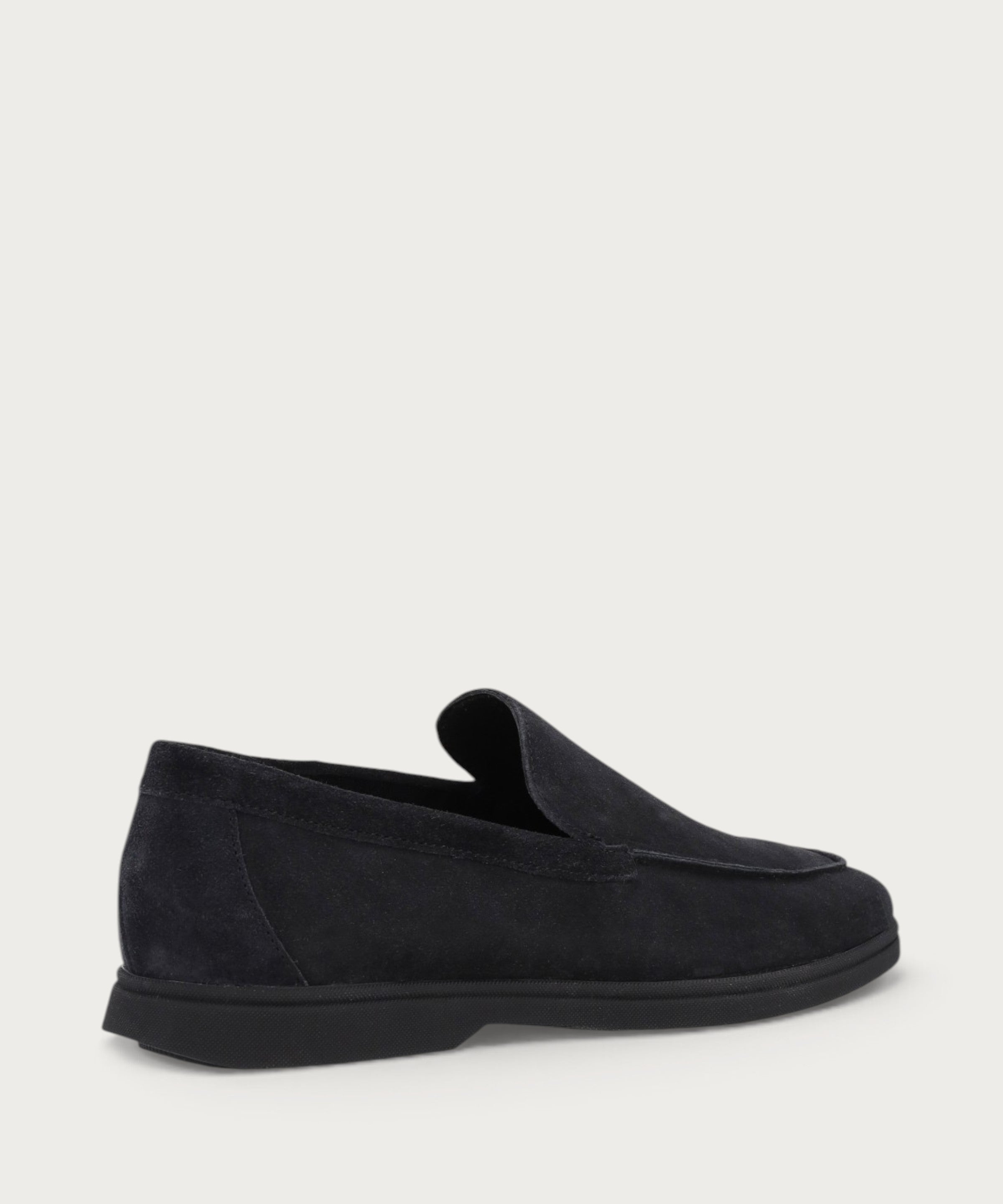 Mocassini Casual Uomo in Pelle Scamosciata nera