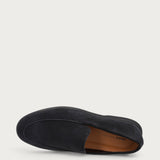 Men's casual black suede loafers