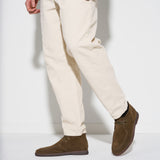 Men's green suede desert boots