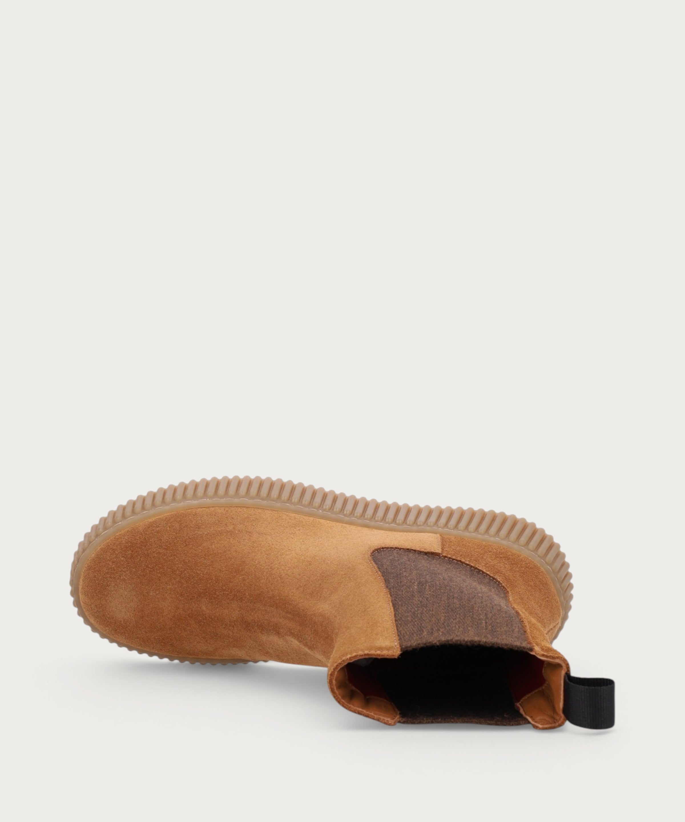 Women's sporty-casual Beatle boots in light brown