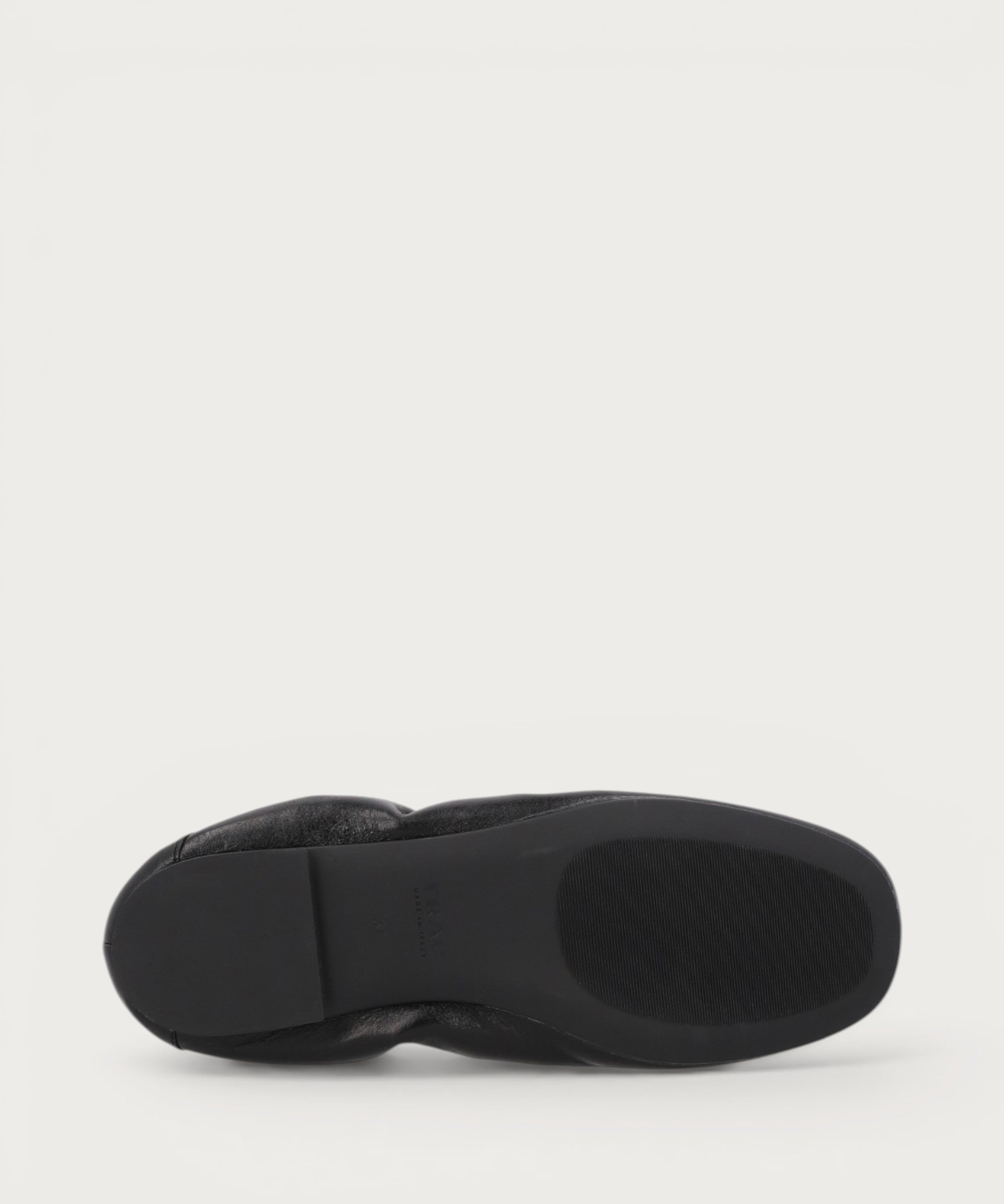 Women's soft black vintage leather loafers