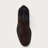 Men’s heritage brown calfskin suede ankle boots