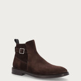 Men’s heritage brown calfskin suede ankle boots