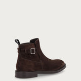 Men’s heritage brown calfskin suede ankle boots