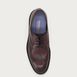 Herren-Schnurschuhe mit Schwalbenschwanz-Design aus aerografiertem Kalbsleder