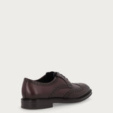 Herren-Schnurschuhe mit Schwalbenschwanz-Design aus aerografiertem Kalbsleder