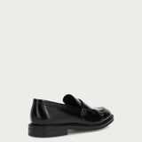 Mocassino doppia fibbia elegante Uomo in pelle lucida di vitello nera