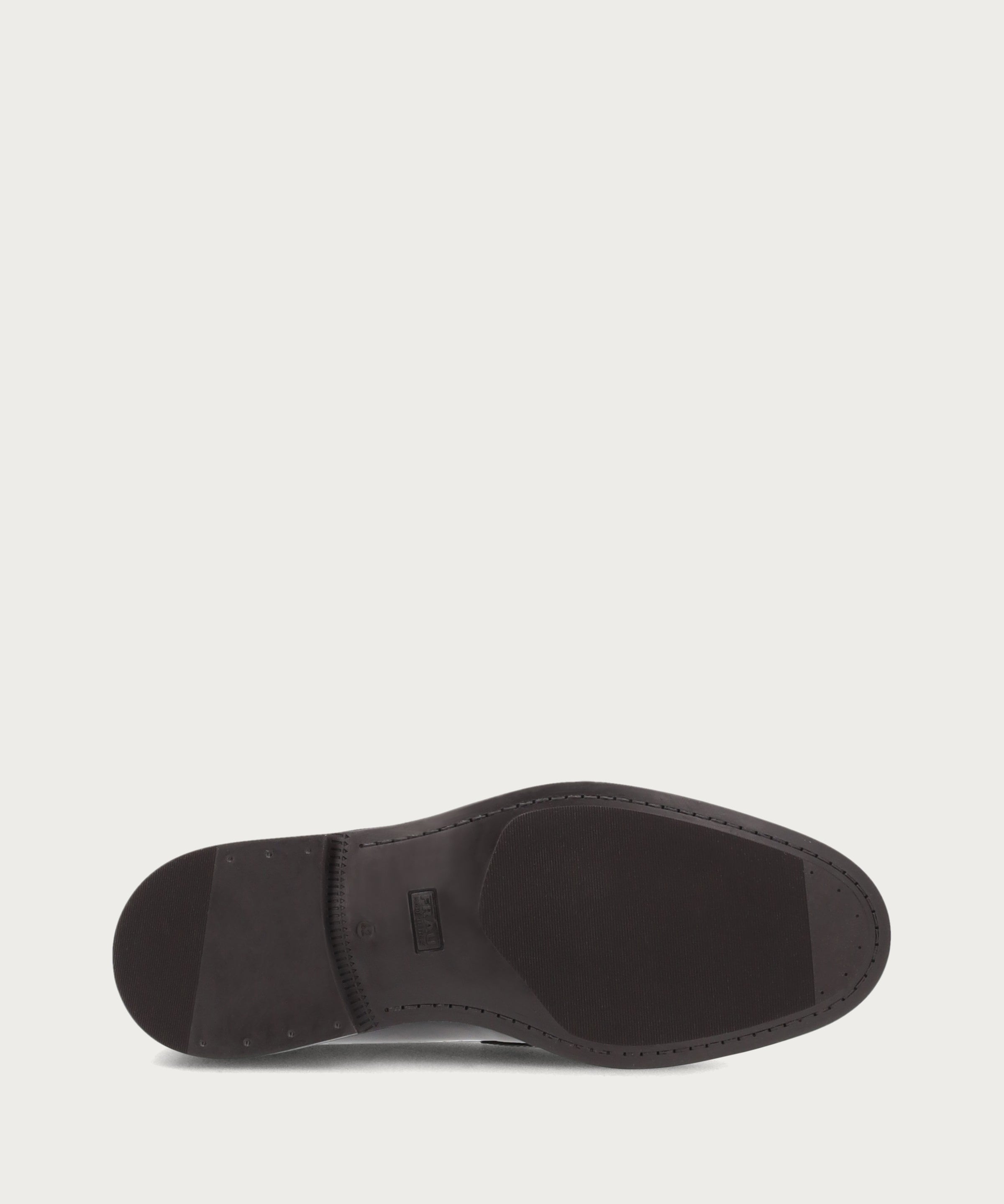 Men's double-buckle loafers in brushed smoky calfskin