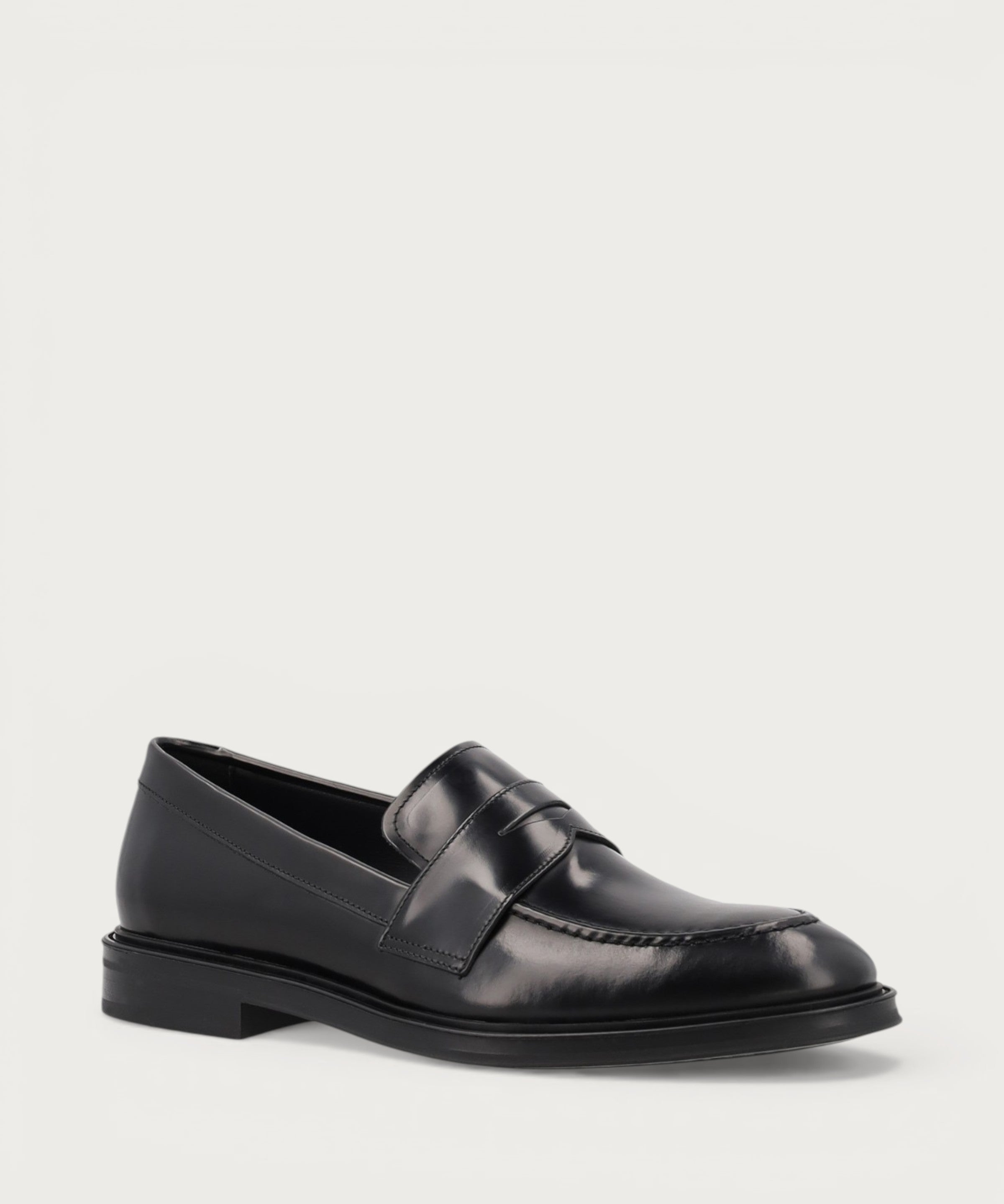 Mocassino Elegante Uomo in Pelle di Vitello lucida nera