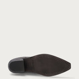 Cowboystiefeletten aus Leder in Schwarz