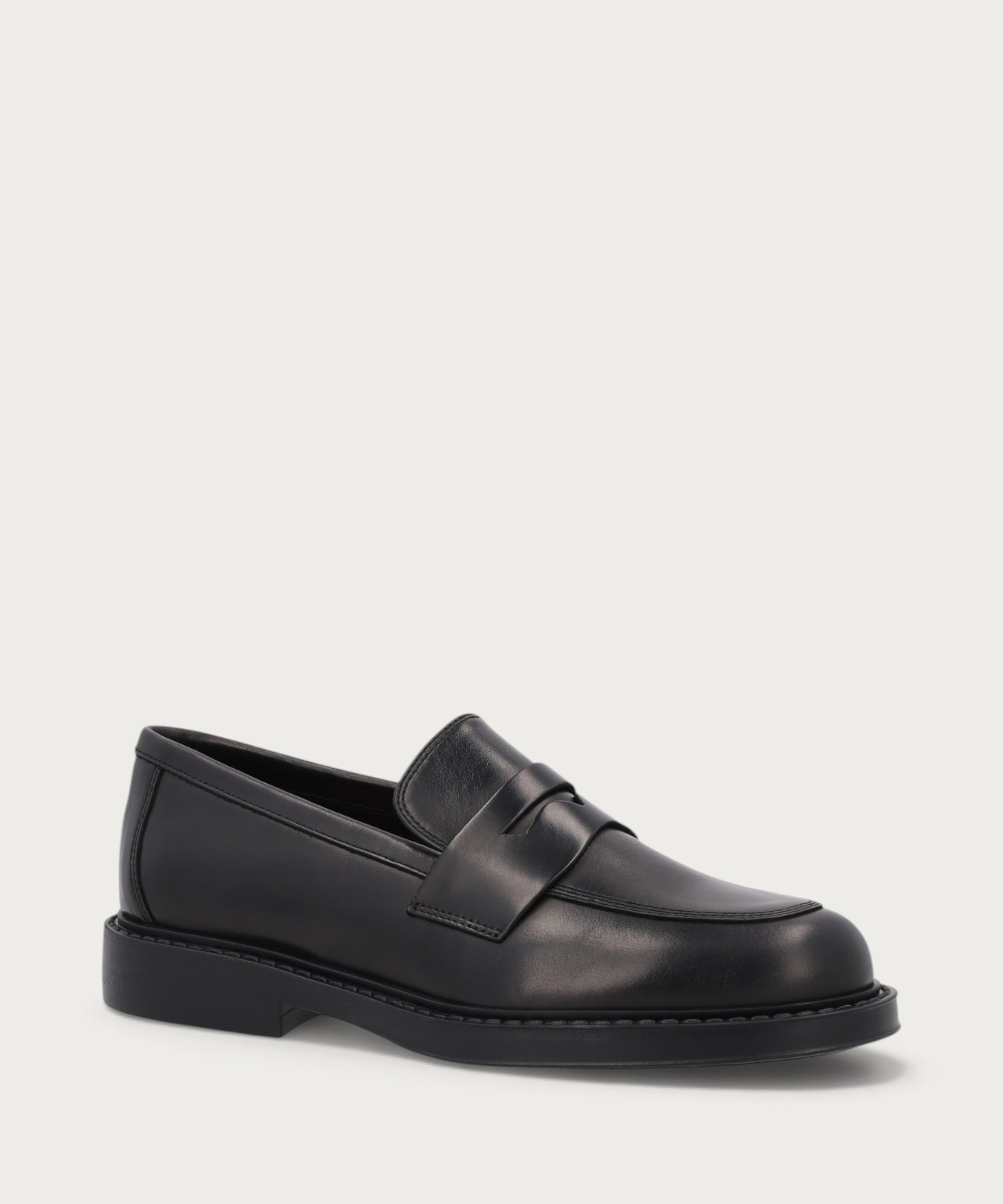 Women's basic black suede loafers