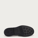 Women's basic black suede loafers