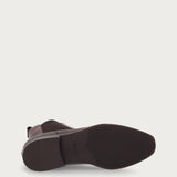 Elegant women's Beatle boots in ombre brown leather