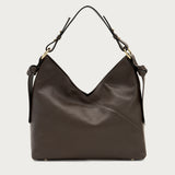 Large soft brown leather shoulder bag