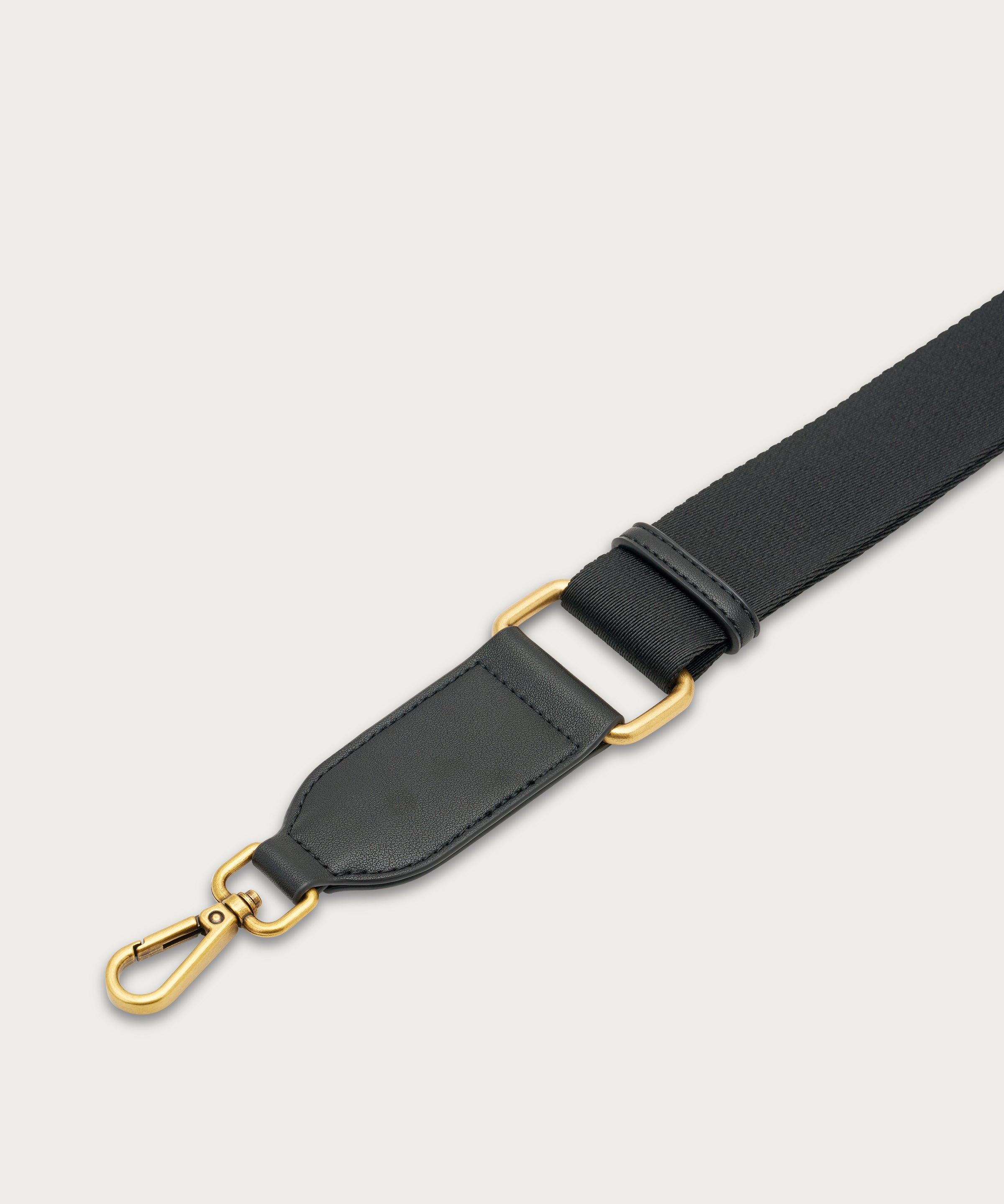 Large black suede and synthetic material shopper